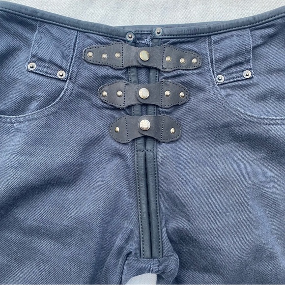 Vintage Anne Larochelle Cotton Black Punk Grunge Anime Pants - Picture 3 of 7